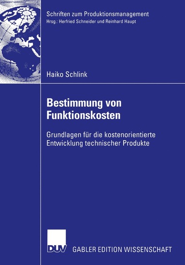 bokomslag Bestimmung von Funktionskosten