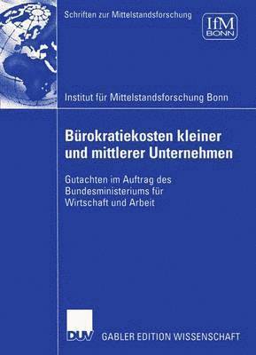 bokomslag Brokratiekosten kleiner und mittlerer Unternehmen