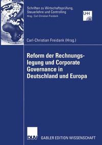 bokomslag Reform der Rechnungslegung und Corporate Governance in Deutschland und Europa