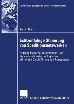 bokomslag Echtzeitfhige Steuerung von Speditionsnetzwerken