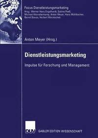 bokomslag Dienstleistungsmarketing: Impulse Für Forschung Und Management