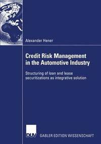 bokomslag Credit Risk Management in the Automotive Industry