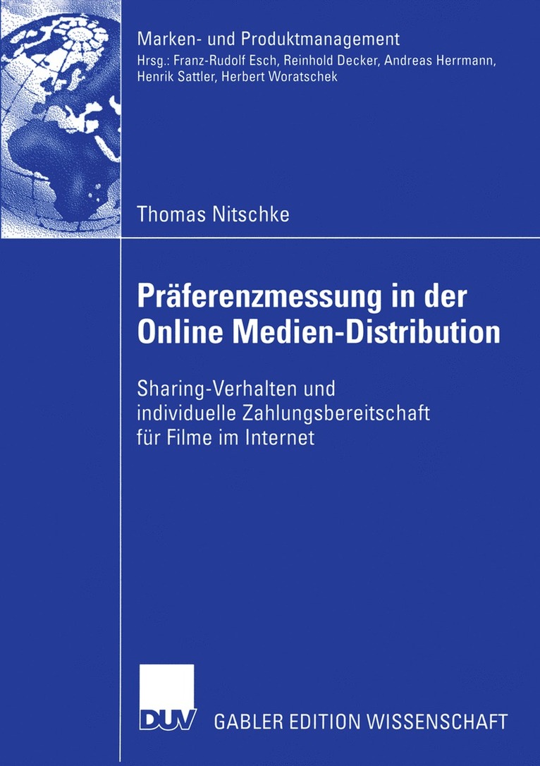 Thomas Nitschke - Präferenzmessung in der Online Medien-Distribution, Häftad