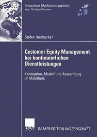 bokomslag Customer Equity Management bei kontinuierlichen Dienstleistungen