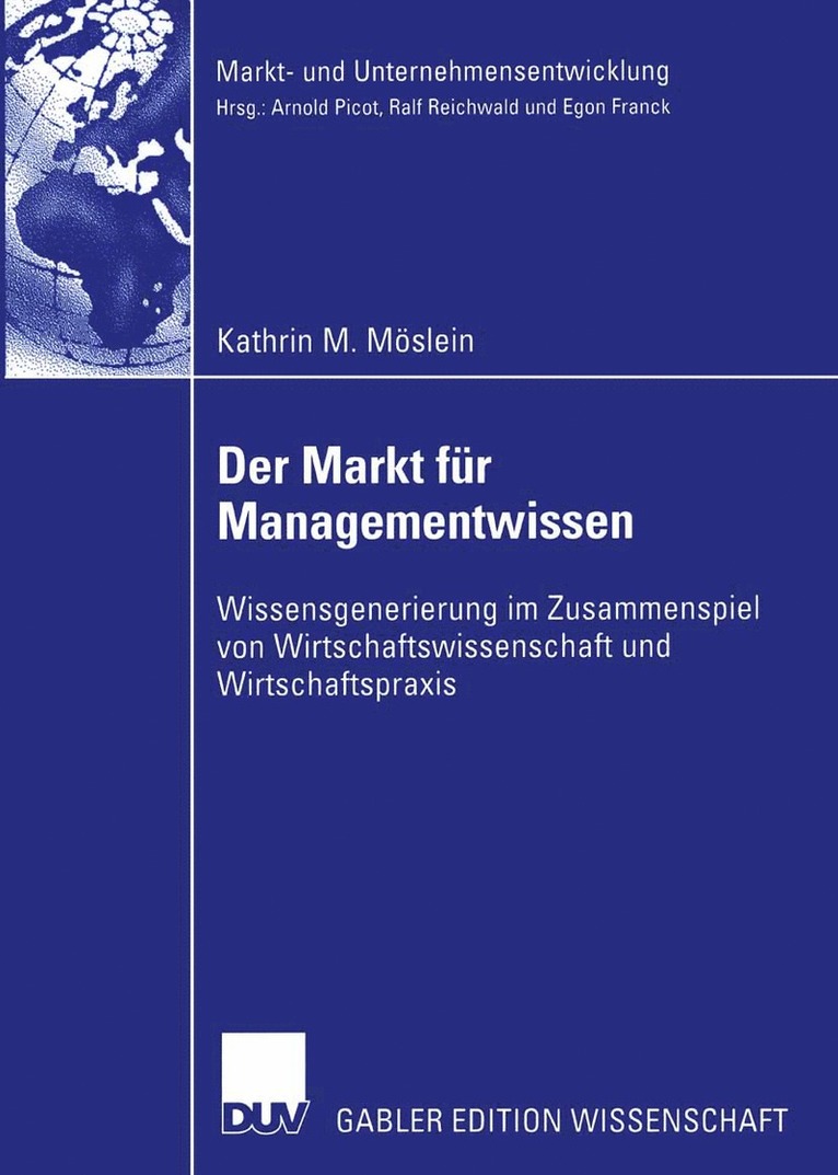Kathrin M. Möslein - Der Markt für Managementwissen, Häftad