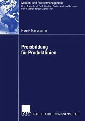 bokomslag Preisbildung für Produktlinien