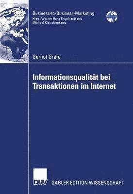 bokomslag Informationsqualitt bei Transaktionen im Internet