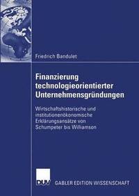 bokomslag Finanzierung technologieorientierter Unternehmensgrndungen