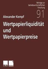 bokomslag Wertpapierliquiditt und Wertpapierpreise