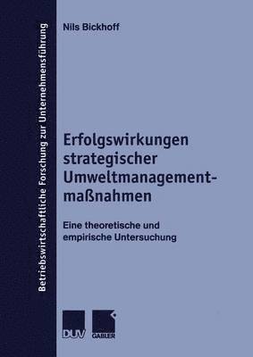 bokomslag Erfolgswirkungen strategischer Umweltmanagementmaßnahmen