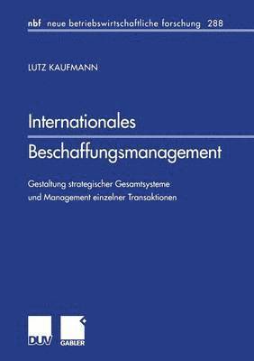 bokomslag Internationales Beschaffungsmanagement