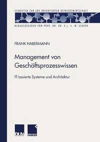 bokomslag Management von Geschäftsprozesswissen