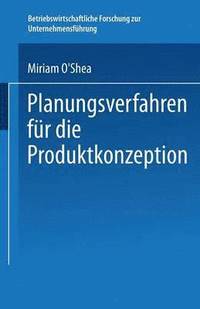 bokomslag Planungsverfahren für die Produktkonzeption