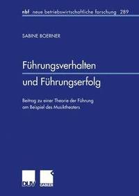 bokomslag Fhrungsverhalten und Fhrungserfolg