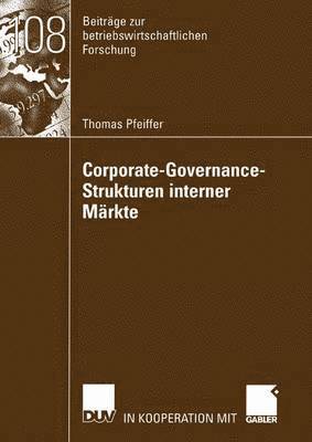 bokomslag Corporate-Governance-Strukturen interner Mrkte