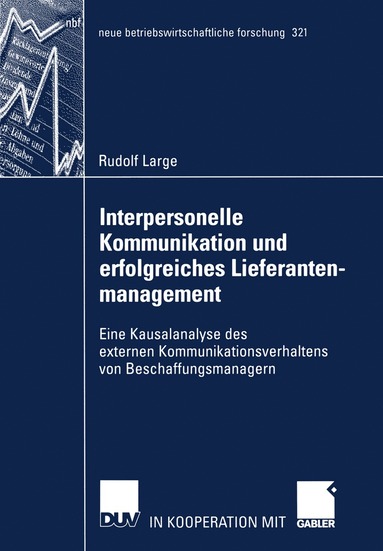 bokomslag Interpersonelle Kommunikation und erfolgreiches Lieferantenmanagement