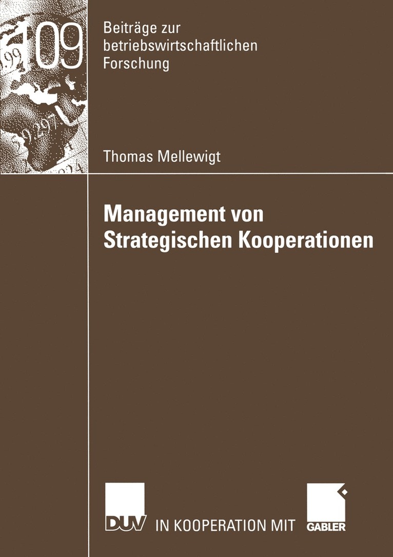 Management von Strategischen Kooperationen 1