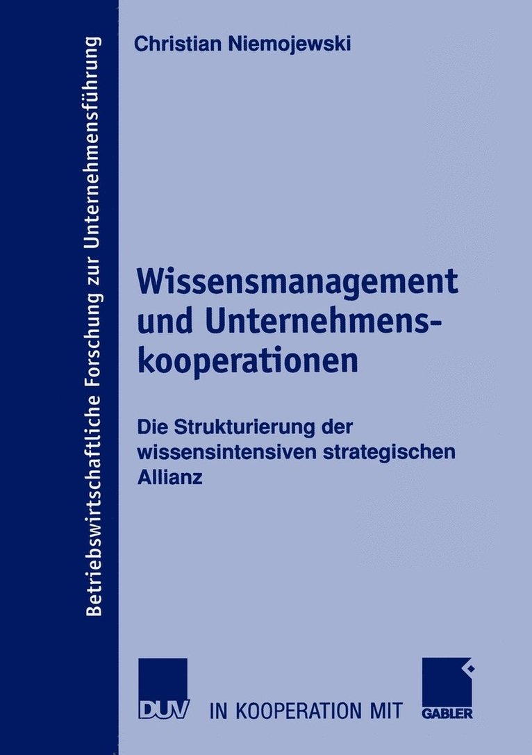 Wissensmanagement und Unternehmenskooperationen 1