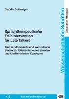 Sprachtherapeutische Frühintervention für Late Talkers