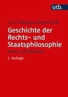 bokomslag Geschichte der Rechts- und Staatsphilosophie