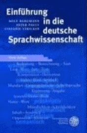 bokomslag Einfuhrung In Die Deutsche Sprachwissenschaft