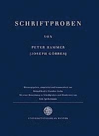 bokomslag Schriftproben Von Peter Hammer: Faksimile Des Erstdrucks