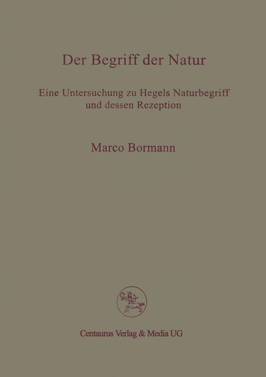 bokomslag Der Begriff der Natur