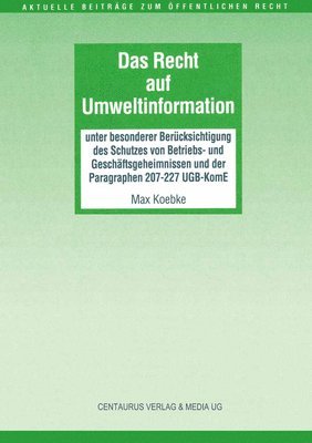 Das Recht auf Umweltinformation 1