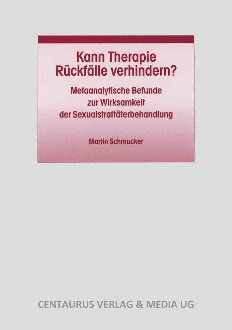 Kann Therapie Rckflle verhindern? 1