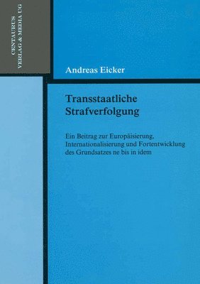 bokomslag Transstaatliche Strafverfolgung