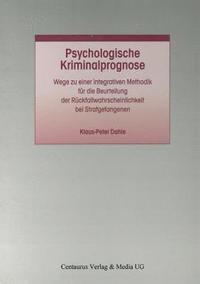 bokomslag Psychologische Kriminalprognose