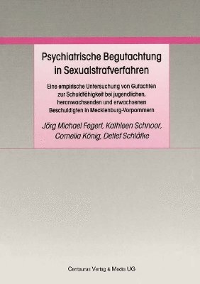 bokomslag Psychiatrische Begutachtung in Sexualstrafverfahren