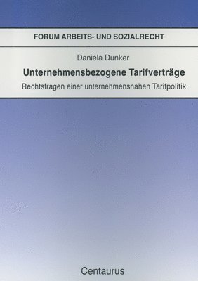 Unternehmensbezogene Tarifvertrge 1