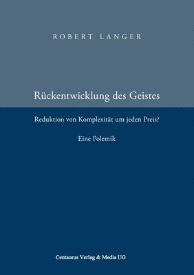 Die Rckentwicklung des Geistes 1