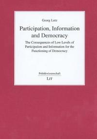 bokomslag Participation, Information and Democracy