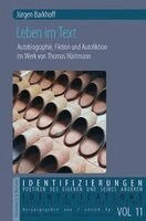 Jürgen Barkhoff - Leben im Text, Häftad