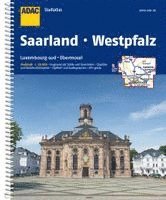 ADAC Stadtatlas Saarland, Westpfalz 1:20 000 mit Luxemburg Sud, Obermosel