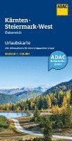 bokomslag ADAC Urlaubskarte Österreich 04 Kärnten, Steiermark-West 1:150.000