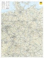 ADAC LänderKarte Deutschland 1:650 000, plano in Hülse 1