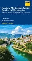 bokomslag ADAC Länderkarte Kroatien, Montenegro, Serbien, Bosnien und Herzegowina 1:750.000