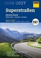 bokomslag ADAC Superstraßen Autoatlas 2026/2027 Deutschland 1:200.000, Österreich, Schweiz 1:300.000 mit Europa 1:4,5 Mio.