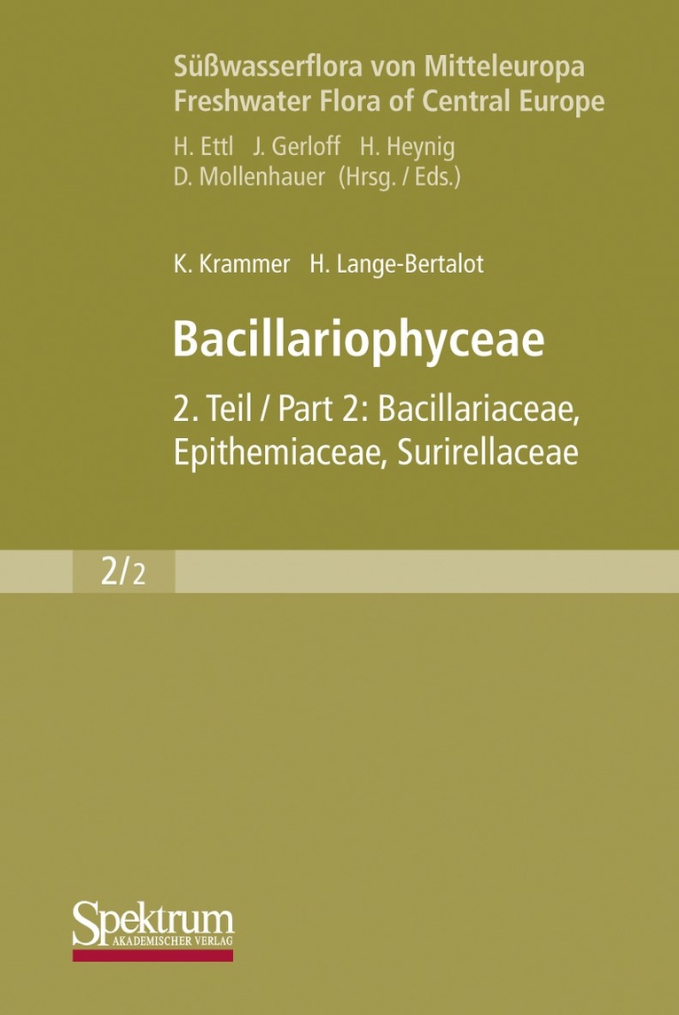 Kurt Krammer, Horst Lange-Bertalot - Süßwasserflora von Mitteleuropa, Bd. 02/2: Bacillariophyceae, Häftad