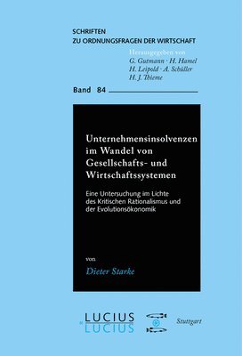 bokomslag Unternehmensinsolvenzen Im Wandel Von Gesellschafts- Und Wirtschaftssystemen