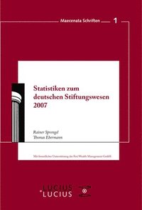 bokomslag Statistiken Zum Deutschen Stiftungswesen 2007
