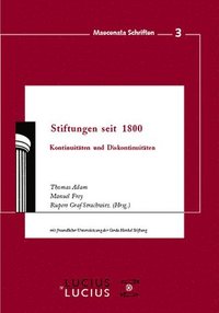 bokomslag Stiftungen seit 1800