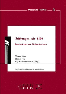 Stiftungen seit 1800 1