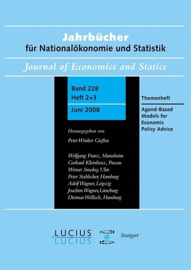 Blake LeBaron, Peter Winker - Agent Based Models for Economic Policy Advice, Inbunden