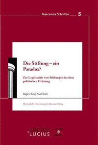 bokomslag Die Stiftung - ein Paradox?