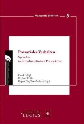 Frank Adloff, Eckhard Priller, Rupert Graf Strachwitz - Prosoziales Verhalten, Inbunden
