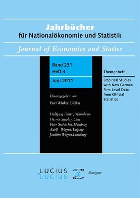 Empirical Studies with New German Firm Level Data from Official Statistics 1